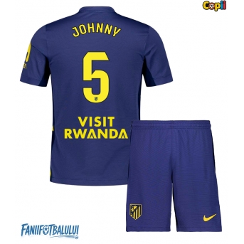 Atletico Madrid Johnny Cardoso #5 Echipament de Fotbal Replică 2025-26 Copii Deplasare (+ Șorturi)